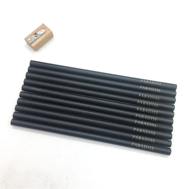 matt finished black wood pencil