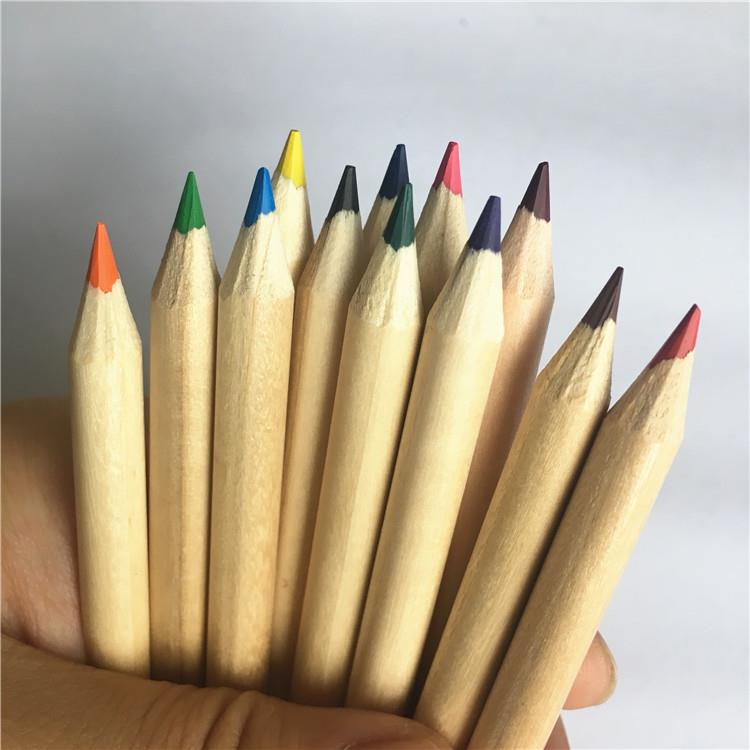 nature wood mini color pencils
