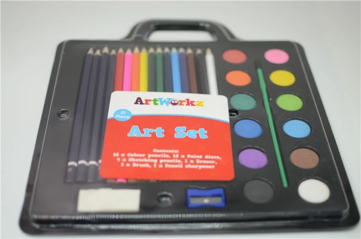 Art Painting Watercolor and Colored Pencil Set