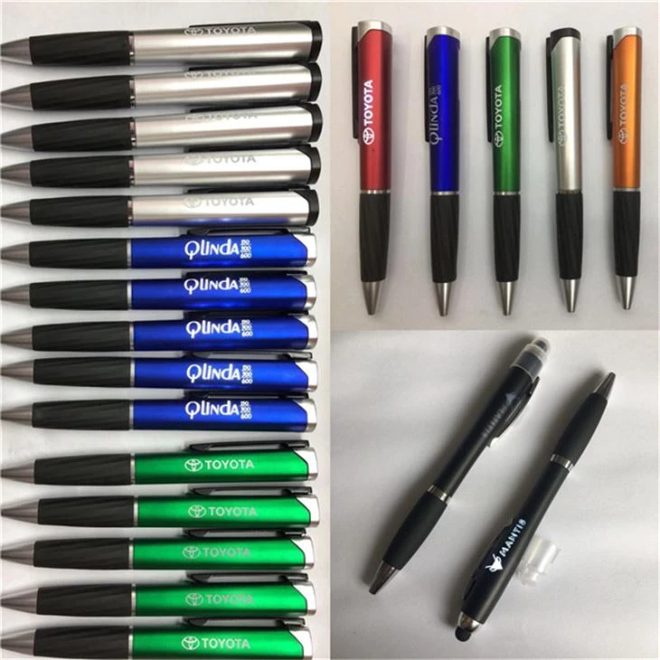 Stylus Topper LED Up Engrave Logo Pen