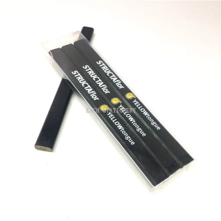 3pcs PVC Box Pack Of Carpenter Pencil 3pcs PVC Box Pack Of Carpenter Pencil