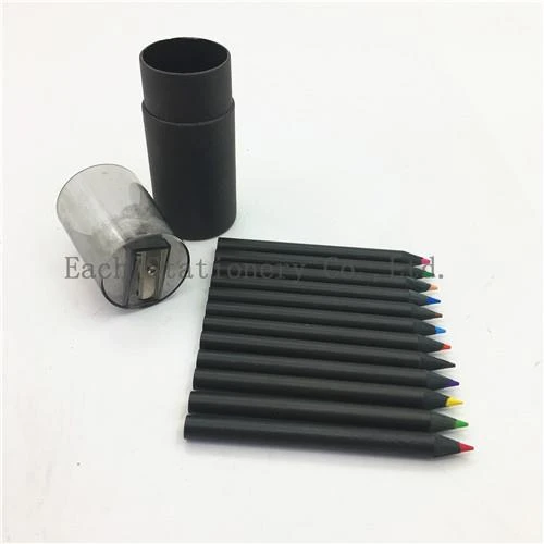 Colored Lead Mini Black Wood Pencils With Logo