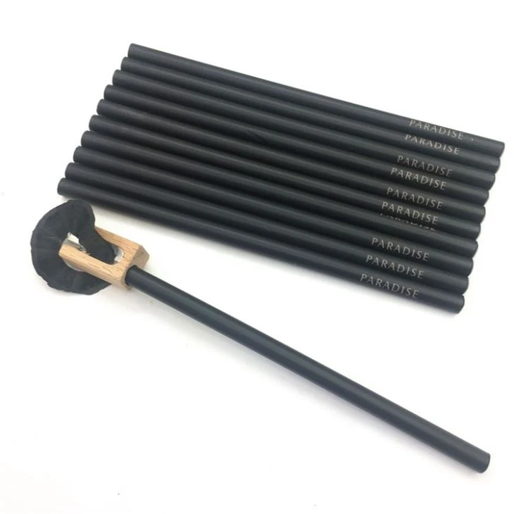 Black Wood Pencil With Dipped Topper Black Wood Pencil With Dipped Topper