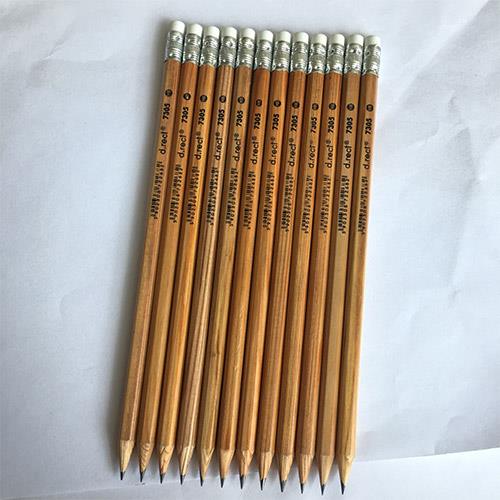 Cedar Wood Custom Logo HB Pencil With White Eraser