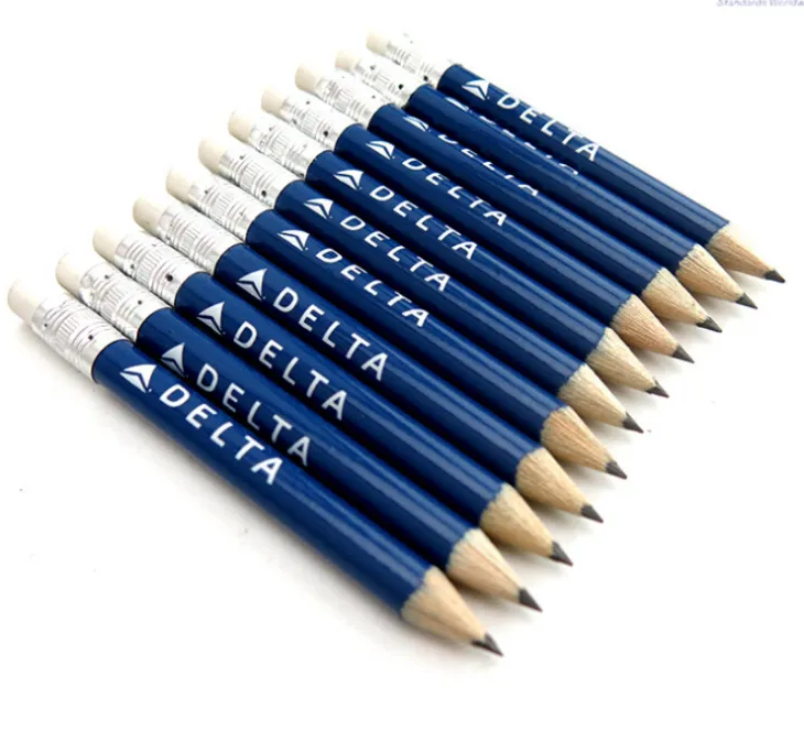 Half Size Mini Golf Pencil With Eraser