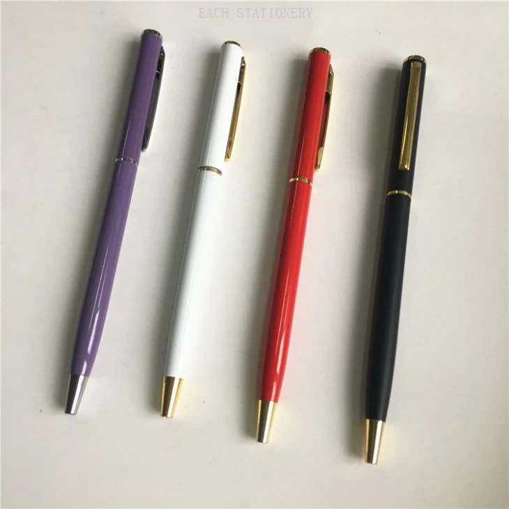Hotel Slim Metal Pen With Printing