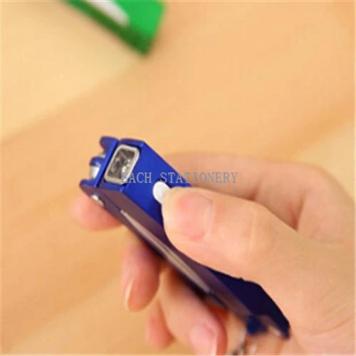 Keychain Type Multi-function Ball Pen With LED Light Scissor