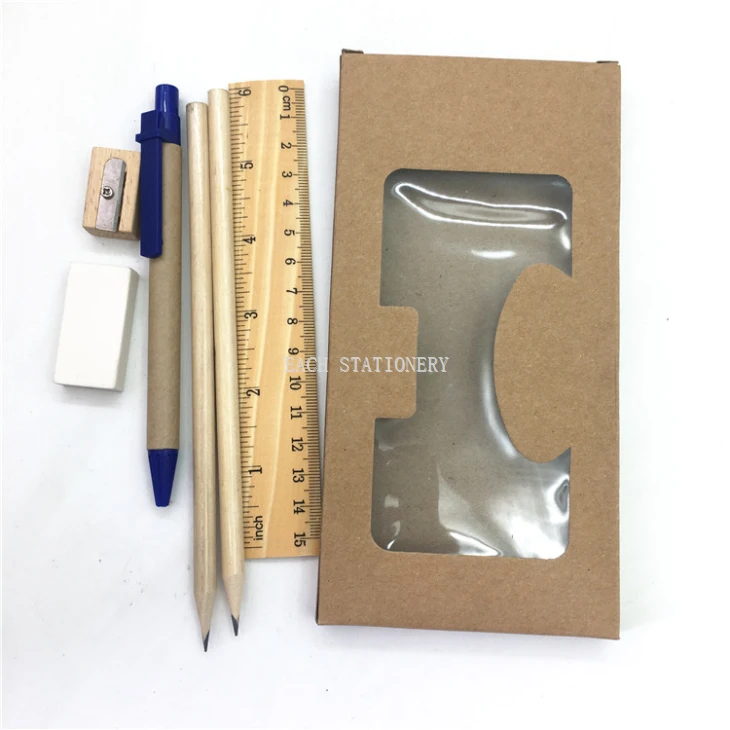 Eco-friendly Logo Print Pen And Pencil Set
