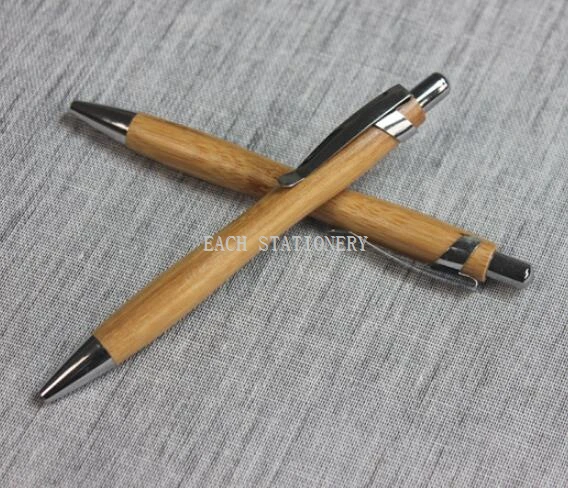 Bamboo Ballpoint Pen With Engraved Logo