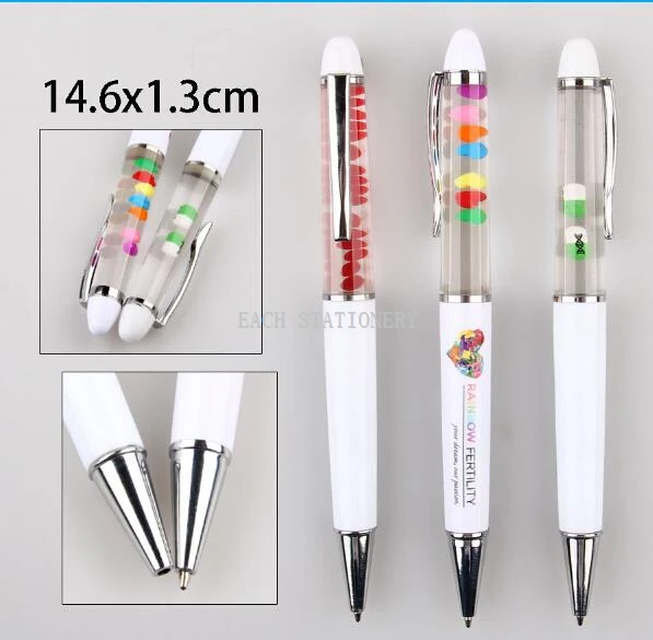 Fashion Floating Ball Pen With Logo