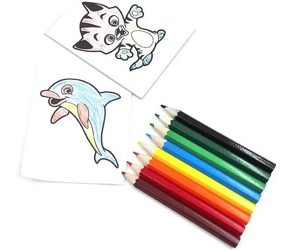 PVC Box 8pcs Mini Pencil With Drawing Book PVC Box 8pcs Mini Pencil With Drawing Book