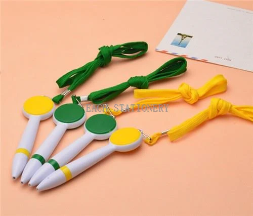 Round Top Lanyard Cord Plastic Pen Round Top Lanyard Cord Plastic Pen