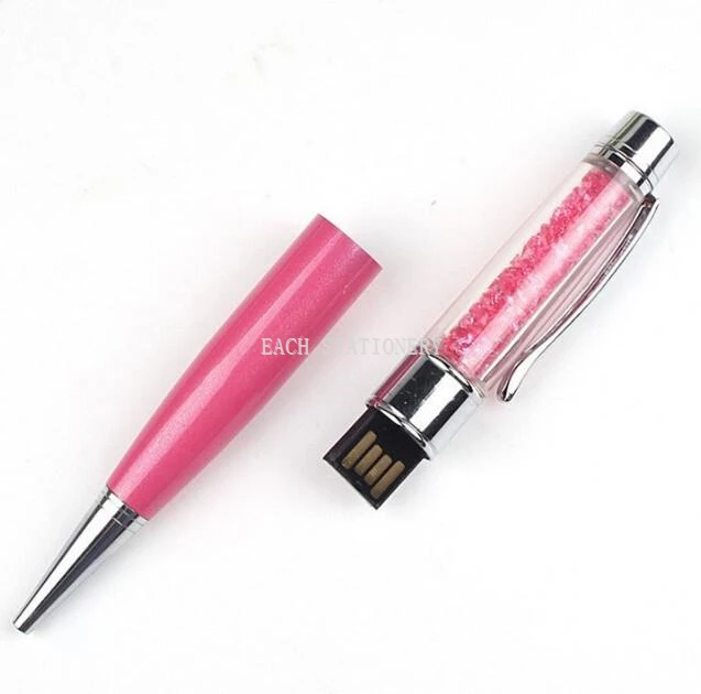 USB Flash Drive Crystal Metal Pen USB Flash Drive Crystal Metal Pen