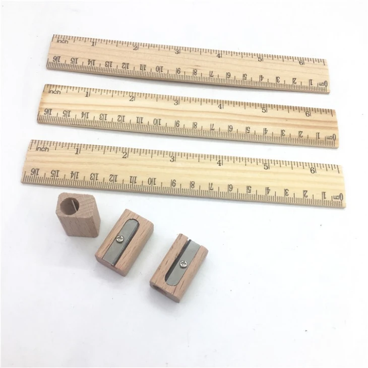 Wooden Pencil Sharpener With Emboss Logo Wooden Pencil Sharpener With Emboss Logo